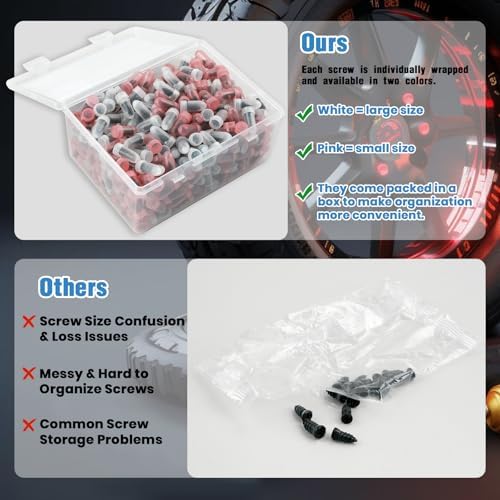 100 PCS Tire Repair Rubber Nail, 2 Size Vacuum Tire Plugs Kit - Image 6
