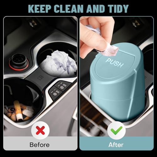 Car Trash Can Bin with Lid - Image 2