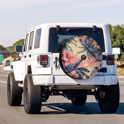 Tropical Hibiscus Spare Tire Cover - Image 2