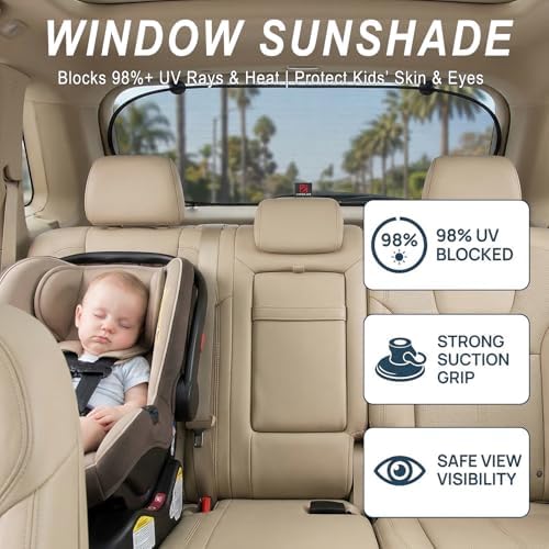 Car Sun Shade, Folding Auto Rear Window Sunshade - Image 3