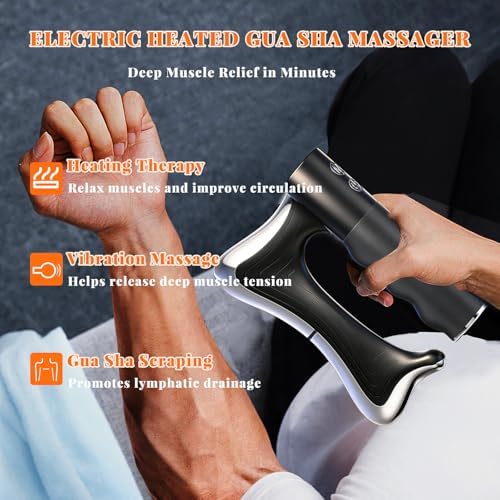 AICNLY Heated Muscle Scraper Tool Electric Vibration Scraping Massage Tool - Image 3