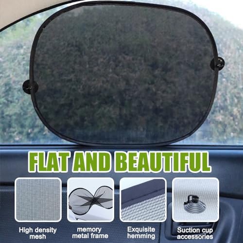 2PCS Car Window Shad, Universal Car Sunshade Side Window Cover, 17.2"x14"/2PCS - Image 5