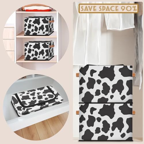 Cow Print Pattern Storage Bins - Image 7