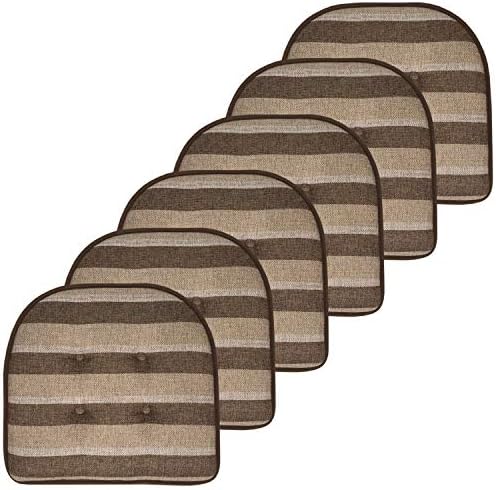 Sweet Home Collection Chair Cushion Memory Foam Pads Tufted Slip Non Skid by SweetHomeCollection