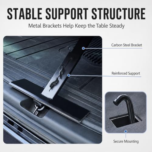 Rear Trunk Table for Honda CR-V 2017-2022, Foldable Adjustable Tailgate Camping - Image 5