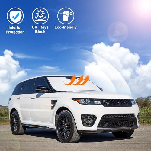 Windshield Sun Shade for 2014-2022 Land Rover Range Rover Sport - Image 6