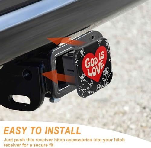 2" Trailer Hitch Cover Rubber Receiver Tube Cap Trailer Hitch Covers - Image 4
