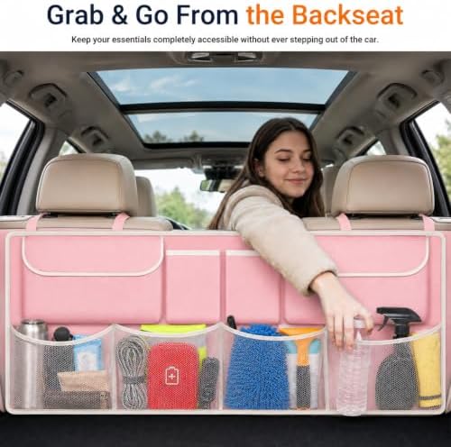 Car Trunk Organizer, Large Capacity Backseat Trunk Storage Organizer - Image 4
