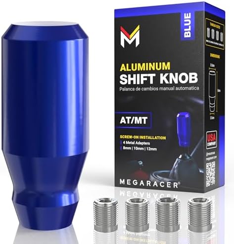 JDM Style Shift Knob for Gear Stick Shifter, 5 6 Speed Manual, Royal Blue by MegaRacer
