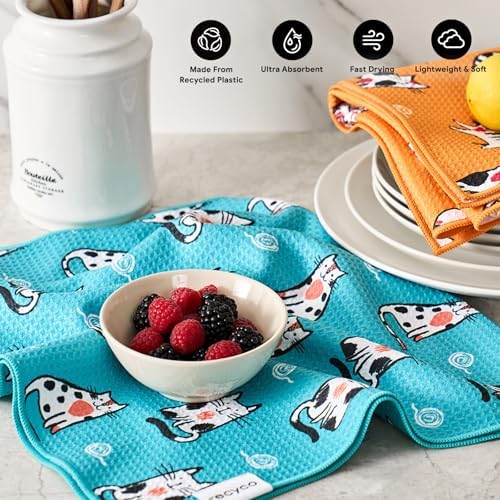 RECYCO Waffle Kitchen Towel Set of 2 - Image 2
