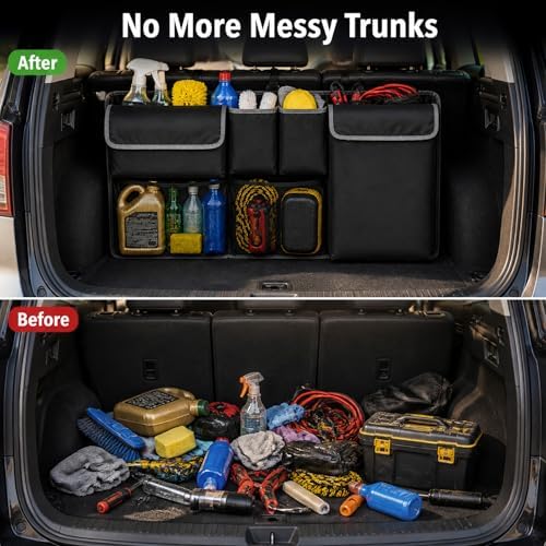 Car Trunk Organizer Storage Backseat Hanging Organizer Bag - Image 2