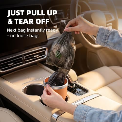 Car Trash Can Cup Holder Mini 2 Pack - Image 2