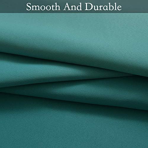 SimpleHome Ombre Gradient Teal White to Gray Curtains - Image 6