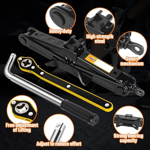 Scissor Jack Car Jack Kit, 2.5 Ton - Image 5