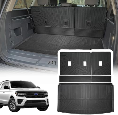Cargo Liner Compatible with 2018-2024 Ford Expedition MAX/Lincoln Navigator L by YEBOOCA