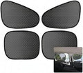 4 PCS Car Window Sun Shades, Static Suction Car Side Windows Sunshade, Front by Unknown