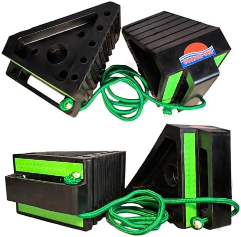 Heavy Duty Rubber Wheel Chocks by GoshenSun