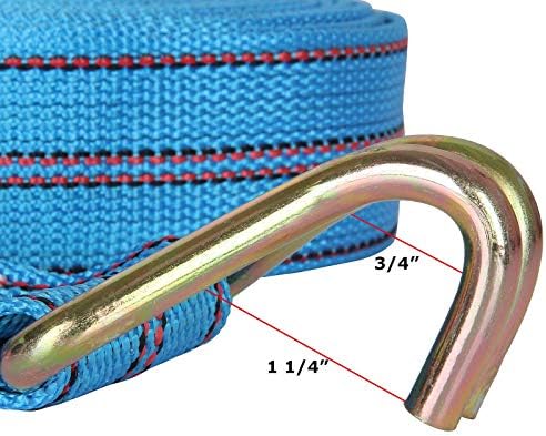 2 Pack 2 in x 33 ft Ratchet Tie Down Straps, 10000 Lb, J Hooks - Image 3
