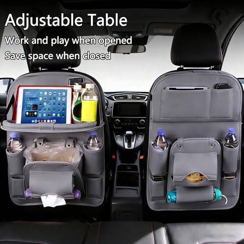 Car Seat Organizer, Storage Bag and Tray Rack, Trash Storage - Image 3