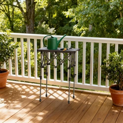 Anbte Roll Up Camping Table, Adjustable Height Max 27.5", 20” x 16” - Image 2
