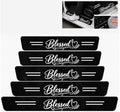 5PCS Blessed Car Door Sill Protector, Carbon Fiber Leather Sill Stickers by TnLnYn