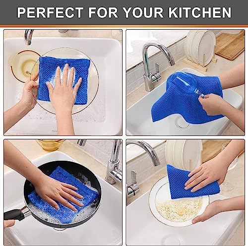 Kitinjoy 100% Cotton Waffle 6-Pack Kitchen Towels - Image 4