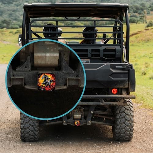 Hitch Cover Fits for 2 Inch Hitch Fierce Black Horse - Image 5