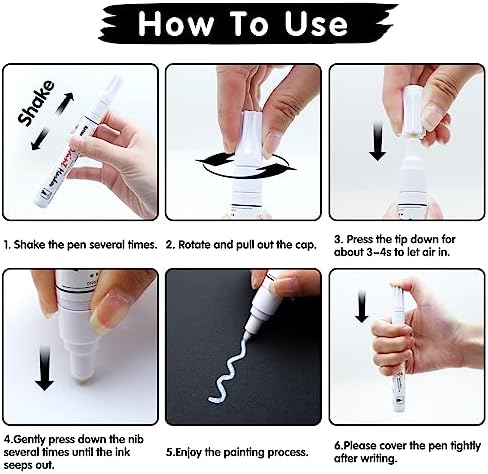 Artsunlvy White Paint Pens marking pens Permanent Markers - Image 2