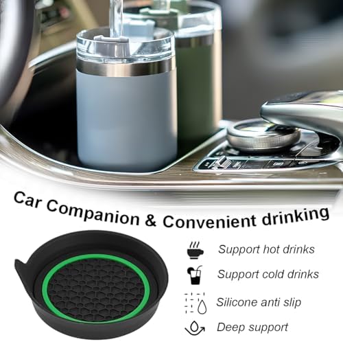HZEL 4PCS 2.75 Inch PVC Car Cup Holder Coasters - Image 5