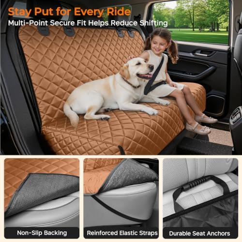URPOWER Dog Car Seat Cover for Back Seat, Waterproof Car Seat Protector - Image 4