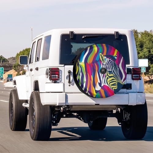 Zebra Rainbow Spare Tire Cover - Image 2