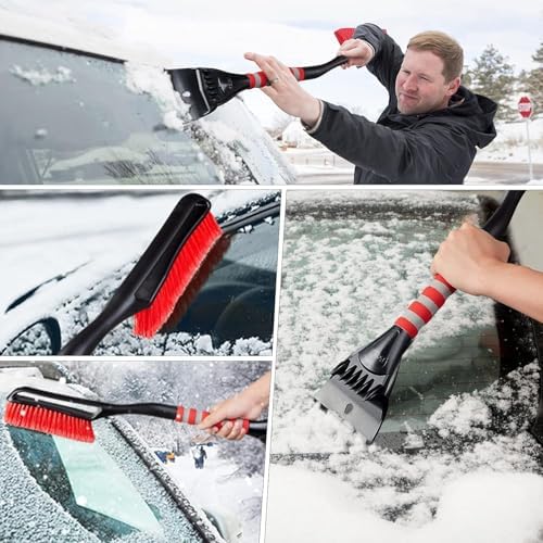 FOVAL 27" Ice Scraper Snow Brush, Wider Ice Scraper Snow Removal Car Brush - Image 7