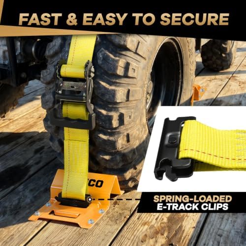 UTV Wheel Chock Tie Down Kit, 4500lb Break Strength - Image 4