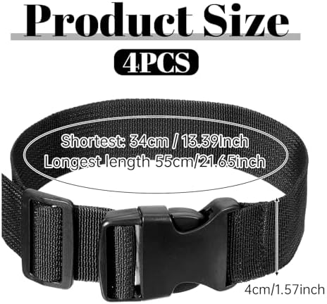 4Pcs Luggage Straps for Suitcases, Adjustable Suitcase Belt - Image 2