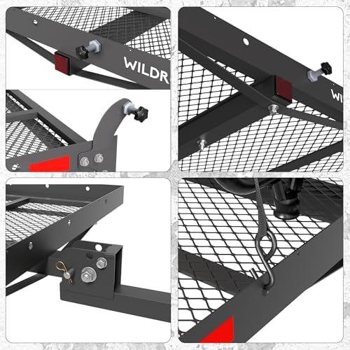 WILDROAD 48"x26" Hitch Cargo Carrier - Image 4