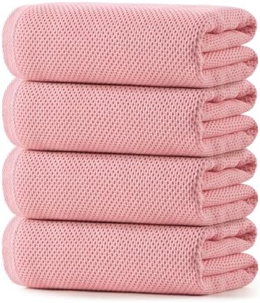REDKISS 100% Cotton Waffle Weave Bath Towels 4 Pack by REDKISSOnline