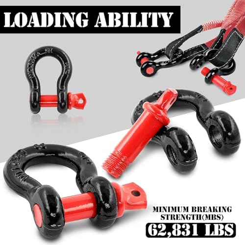3/4" D Ring Shackle with 7/8" Screw Pin, 4.75T Working Load Limit / 28.5T - Image 3