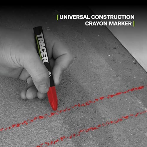 Tracer Red Lumber Crayon Markers, Construction Crayon Set - Image 5