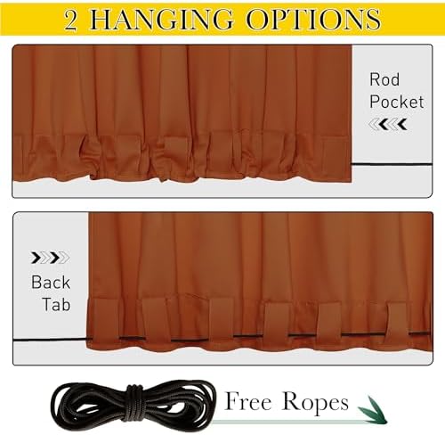 NICETOWN 2 PCs Waterproof Outdoor Curtains - Image 2