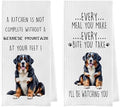 Gqtt Bernese Mountain Dog Dish Towels Set by Geqtt