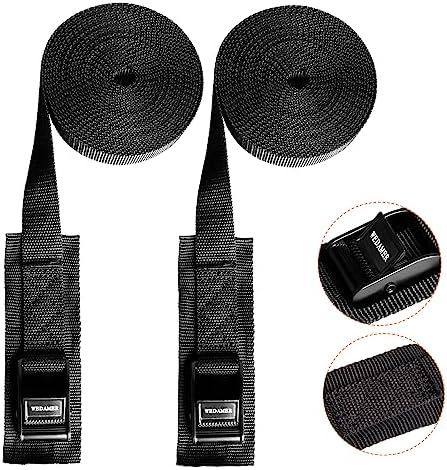 WEDAMER Kayak Tie Down Straps 1" x8Ft Cam Buckle Lashing Straps 2 Pack - Image 5
