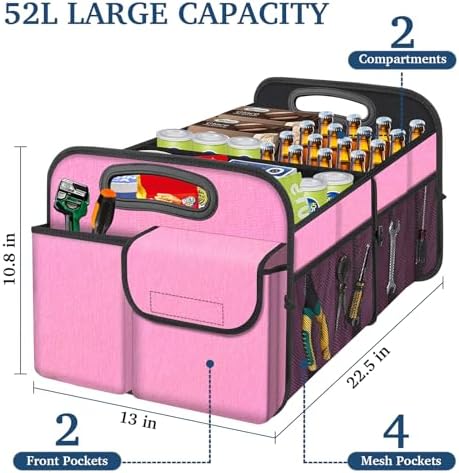 Femuar Car Trunk Organizer, Car Storage Organizer - Image 2
