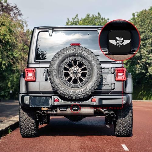 Faith Over Fear Tow Hitch Covers Heavy Duty Rubber Trailer Hitch Cover 2" - Image 6