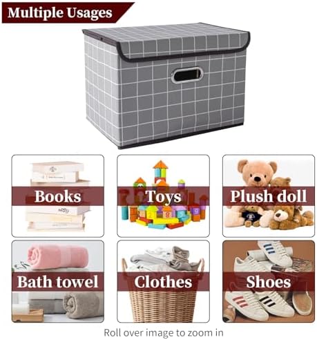 STOREONE Fabric Storage Cube Bins Foldable Organizer Container Collapsible - Image 3