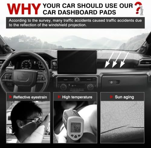 Autorder Gray Dashboard Cover Mat - Image 2