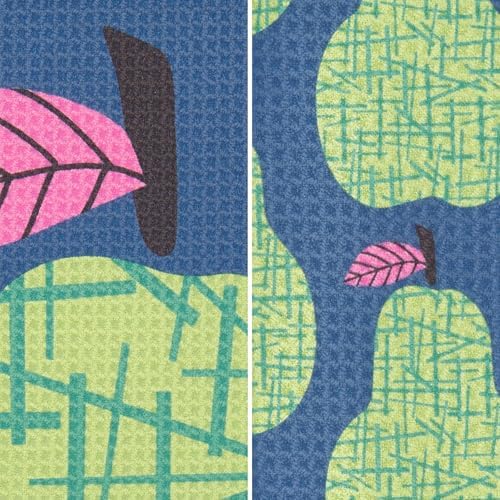 Ritz Waffle Microfiber Kitchen Towel 2pc Set – Pears – Modern Fruit Motif & - Image 2