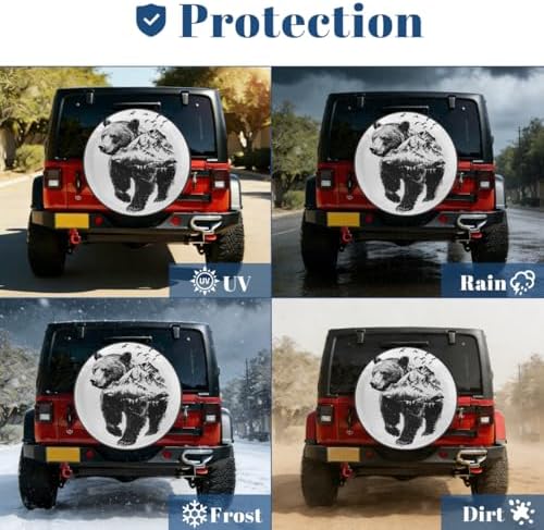 Bear Spare Tire Cover Waterproof Dust-Proof Spare Wheel Covers - Image 7