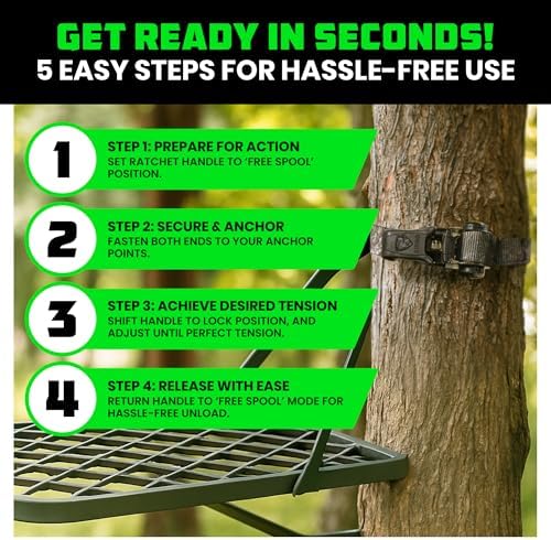 Rhino USA Ratchet Straps Tie Downs - 1in x 15ft - Image 7