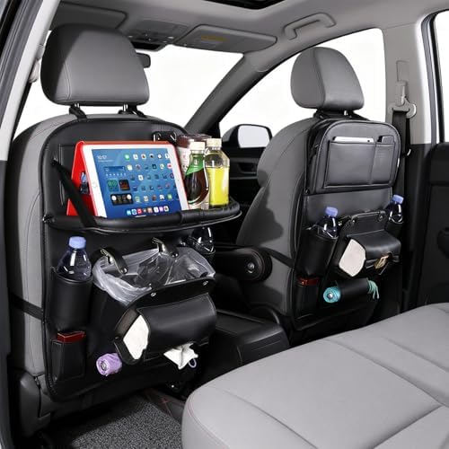 Universal Premium Leather Foldable Car Backseat Organizer by QIANKUNCaraccessories