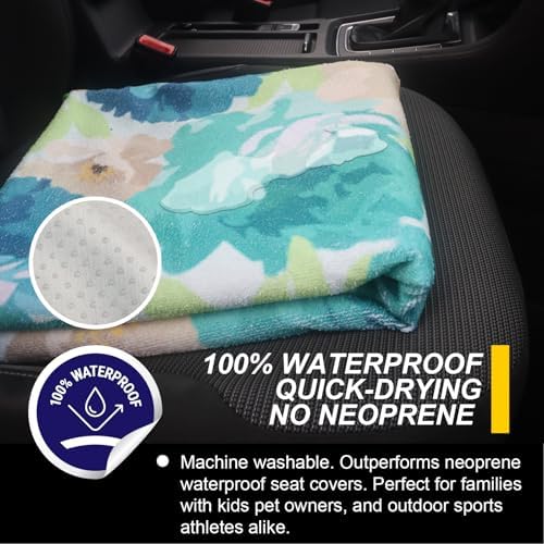 Back Seat Cover for Car Trucks Van SUV Jeep, Waterproof Rear Bench Towel Seat - Image 3